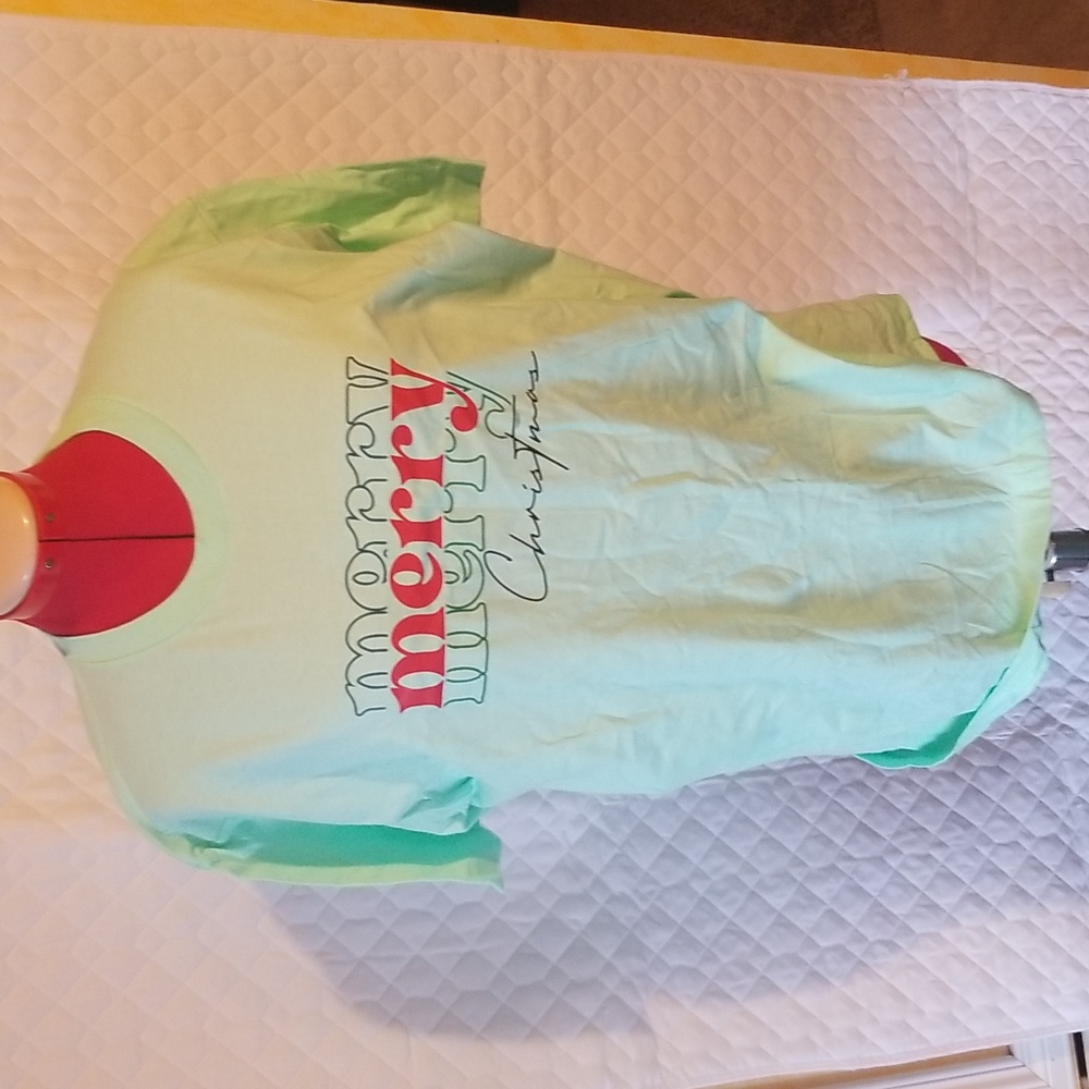 Mint green tee shirt size XL